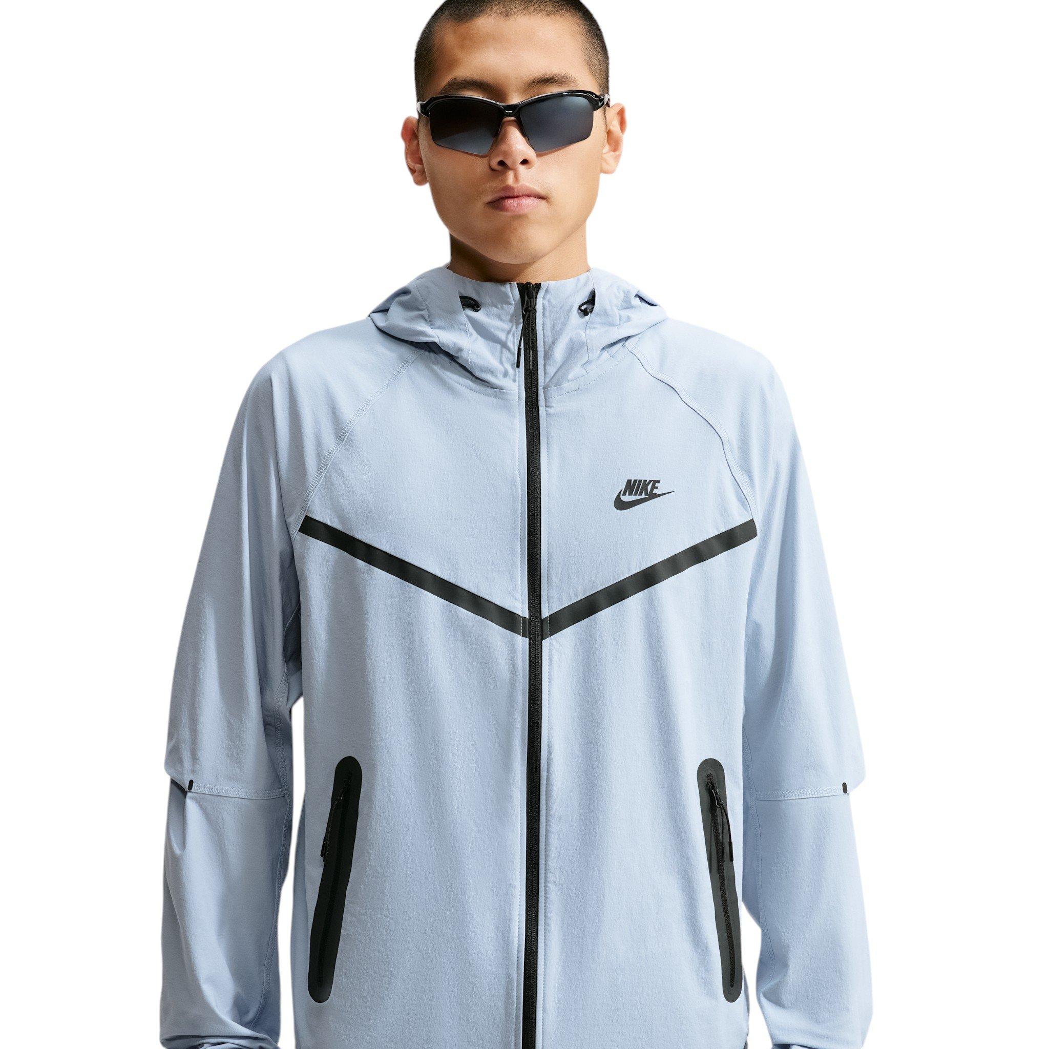 Nike Men's Tech Dri-FIT Woven Full-Zip Windrunner Jacket - BLUE